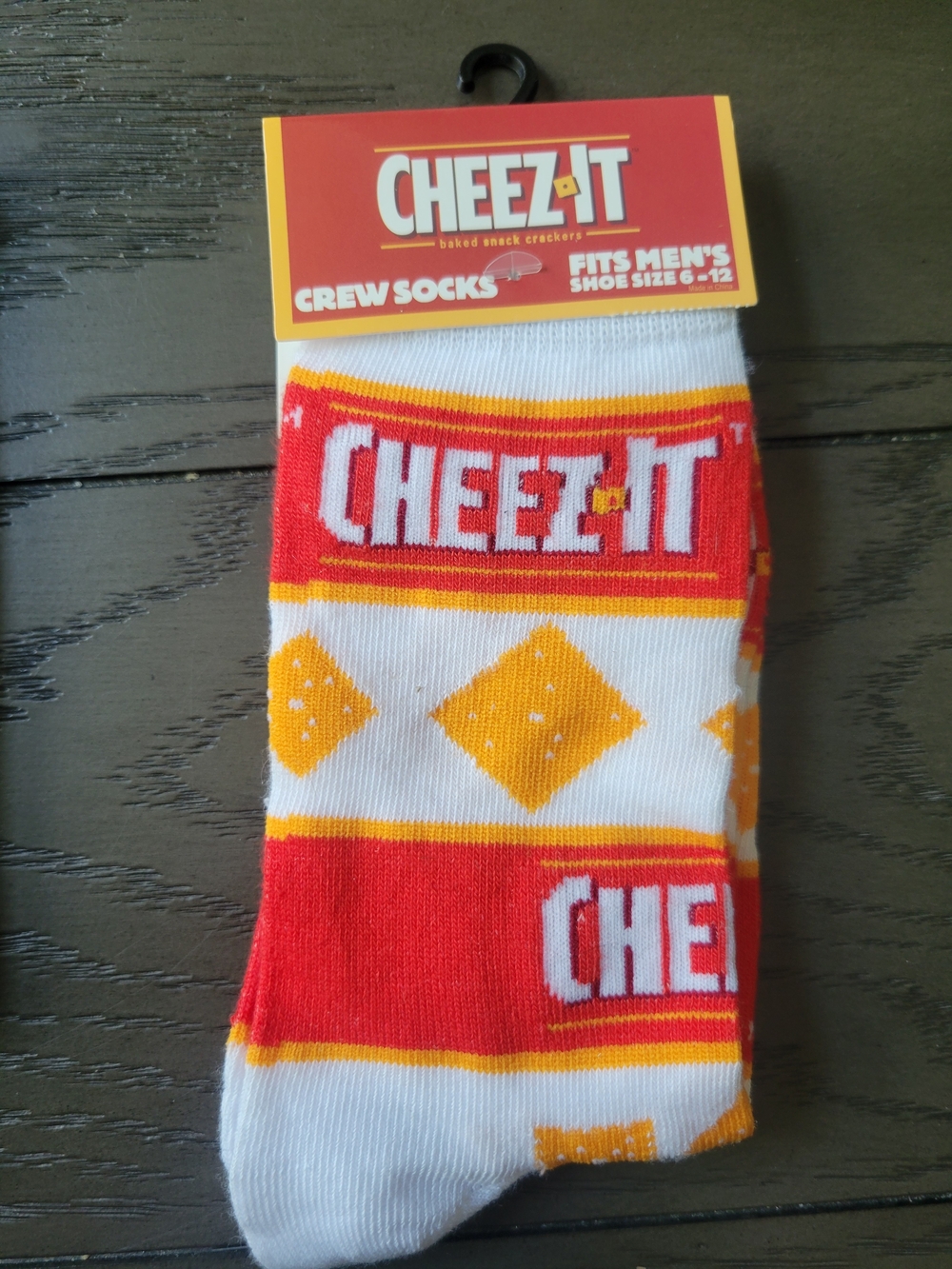 Cheez It white and red crew socks #cheezit #snacks #sneakers